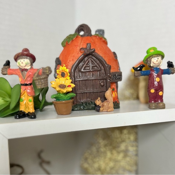 HELLO FALL FAIRY GARDEN GNOME VILLAGE GIFT SET - Picture 11 of 16